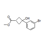 Methyl 3-(3-Bromophenyl)-3-hydroxycyclobutanecarboxylate