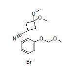 1-[4-Bromo-2-(methoxymethoxy)phenyl]-3,3-dimethoxycyclobutanecarbonitrile