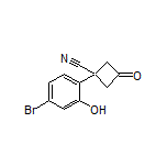 1-(4-Bromo-2-hydroxyphenyl)-3-oxocyclobutanecarbonitrile
