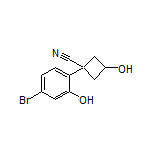 1-(4-Bromo-2-hydroxyphenyl)-3-hydroxycyclobutanecarbonitrile