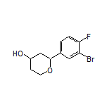 2-(3-Bromo-4-fluorophenyl)tetrahydro-2H-pyran-4-ol