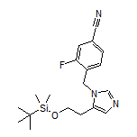 4-[[5-[2-[(tert-Butyldimethylsilyl)oxy]ethyl]-1H-imidazol-1-yl]methyl]-3-fluorobenzonitrile