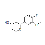 2-(4-Fluoro-3-methoxyphenyl)tetrahydro-2H-pyran-4-ol