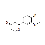 2-(4-Fluoro-3-methoxyphenyl)dihydro-2H-pyran-4(3H)-one