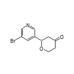 2-(5-Bromopyridin-3-yl)dihydro-2H-pyran-4(3H)-one