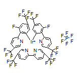 (OC-6-33)-[5,5′-Bis(trifluoromethyl)-2,2′-bipyridine-κN1,κN1′]bis[3-fluoro-5-(trifluoromethyl)-2-[5-(trifluoromethyl)-2-pyridinyl-κN]phenyl-κC]iridium Hexafluorophosphate
