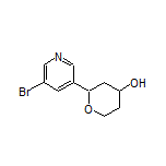 2-(5-Bromopyridin-3-yl)tetrahydro-2H-pyran-4-ol