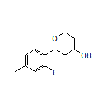 2-(2-Fluoro-4-methylphenyl)tetrahydro-2H-pyran-4-ol