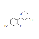 2-(4-Bromo-2-fluorophenyl)tetrahydro-2H-pyran-4-ol
