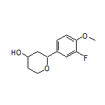 2-(3-Fluoro-4-methoxyphenyl)tetrahydro-2H-pyran-4-ol