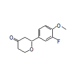 2-(3-Fluoro-4-methoxyphenyl)dihydro-2H-pyran-4(3H)-one