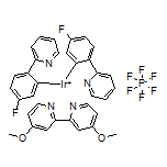 Bis[5-fluoro-2-(2-pyridyl-κN)phenyl-κC](4,4’-dimethoxy-2,2’-bipyridine-κN1,κN1’)iridium Hexafluorophosphate