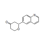 2-(Quinolin-6-yl)dihydro-2H-pyran-4(3H)-one