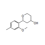 2-(2-Methoxy-4-methylphenyl)tetrahydro-2H-pyran-4-ol