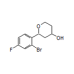 2-(2-Bromo-4-fluorophenyl)tetrahydro-2H-pyran-4-ol