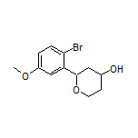 2-(2-Bromo-5-methoxyphenyl)tetrahydro-2H-pyran-4-ol