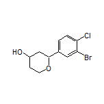 2-(3-Bromo-4-chlorophenyl)tetrahydro-2H-pyran-4-ol