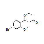 2-(4-Bromo-2-methoxyphenyl)dihydro-2H-pyran-4(3H)-one
