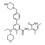 N-[(4,6-Dimethyl-2-oxo-1,2-dihydropyridin-3-yl)methyl]-5-[ethyl(tetrahydro-2H-pyran-4-yl)amino]-4-methyl-4’-(piperazin-1-ylmethyl)-[1,1’-biphenyl]-3-carboxamide