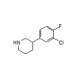 3-(3-Chloro-4-fluorophenyl)piperidine