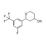 2-[3-Fluoro-5-(trifluoromethyl)phenyl]tetrahydro-2H-pyran-4-ol