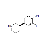 (R)-3-(4-Chloro-3-fluorophenyl)piperidine