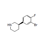 (R)-3-(3-Bromo-4-fluorophenyl)piperidine