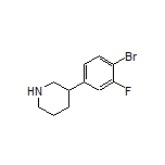 3-(4-Bromo-3-fluorophenyl)piperidine