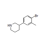 3-(4-Bromo-3-methylphenyl)piperidine