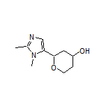 2-(1,2-Dimethyl-1H-imidazol-5-yl)tetrahydro-2H-pyran-4-ol