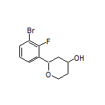 2-(3-Bromo-2-fluorophenyl)tetrahydro-2H-pyran-4-ol