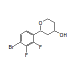 2-(4-Bromo-2,3-difluorophenyl)tetrahydro-2H-pyran-4-ol