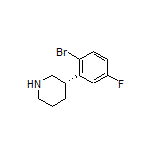 (S)-3-(2-Bromo-5-fluorophenyl)piperidine
