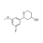 2-(3-Fluoro-5-methoxyphenyl)tetrahydro-2H-pyran-4-ol
