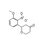 2-(3-Methoxy-2-nitrophenyl)dihydro-2H-pyran-4(3H)-one