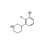 3-(3-Bromo-2-fluorophenyl)piperidine