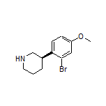 (R)-3-(2-Bromo-4-methoxyphenyl)piperidine