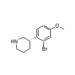 (S)-3-(2-Bromo-4-methoxyphenyl)piperidine