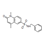 N-Benzyl-1,4-dimethyl-2-oxo-1,2-dihydroquinoline-6-sulfonamide