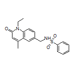 N-[(1-Ethyl-4-methyl-2-oxo-1,2-dihydroquinolin-6-yl)methyl]benzenesulfonamide
