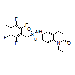 N-(2-Oxo-1-propyl-1,2,3,4-tetrahydroquinolin-6-yl)-1-(2,3,5,6-tetrafluoro-4-methylphenyl)methanesulfonamide