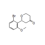 2-(2-Bromo-6-methoxyphenyl)dihydro-2H-pyran-4(3H)-one