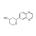 2-(Quinoxalin-6-yl)tetrahydro-2H-pyran-4-ol