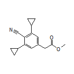 Methyl 2-(4-Cyano-3,5-dicyclopropylphenyl)acetate