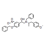 2-[Benzyl[1-(4-methoxyphenyl)propan-2-yl]amino]-1-[4-(benzyloxy)-3-nitrophenyl]ethanol