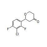 2-(3-Chloro-2,4-difluorophenyl)dihydro-2H-pyran-4(3H)-one