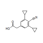 2-(4-Cyano-3,5-dicyclopropylphenyl)acetic Acid