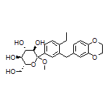 (3R,4S,5S,6R)-2-[3-[(2,3-Dihydrobenzo[b][1,4]dioxin-6-yl)methyl]-4-ethylphenyl]-6-(hydroxymethyl)-2-methoxytetrahydro-2H-pyran-3,4,5-triol