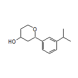 2-(3-Isopropylphenyl)tetrahydro-2H-pyran-4-ol