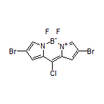 2,8-Dibromo-10-chloro-5,5-difluoro-5H-dipyrrolo[1,2-c:2’,1’-f][1,3,2]diazaborinin-4-ium-5-uide